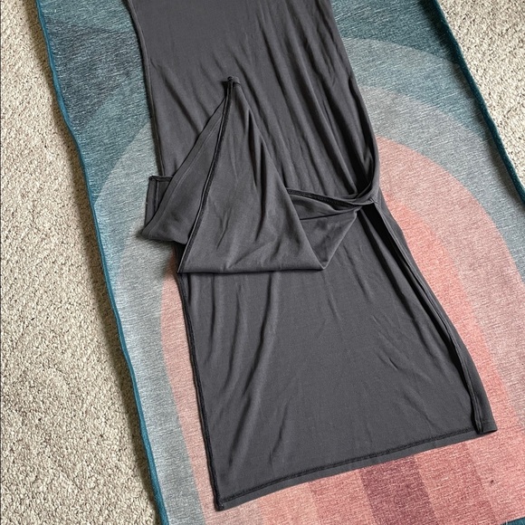 NWT Aerie High Neck Ribbed Midi Dress Large - Picture 10 of 12